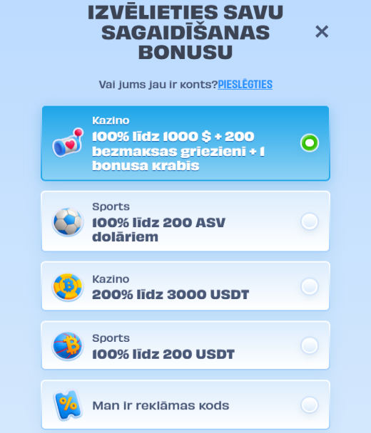 OnlySpins reģistrācijas baneris ar bonusiem